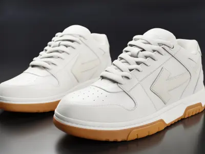 Off White arrow sneaker boot Low-poly 3D model