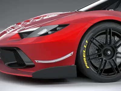 Ferrari 296 Challenge 2024 3D model