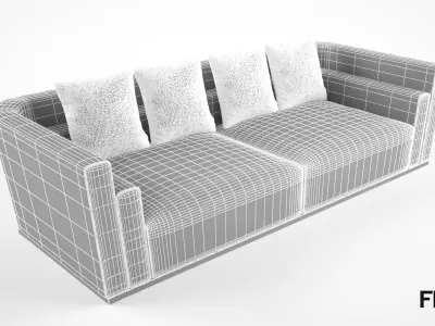 Fendi Casa Borromini sofa 3D model