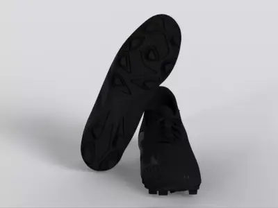 Adidas Predator Accuracy 4 Flexible Ground Black Soccer Low-poly 3D model
