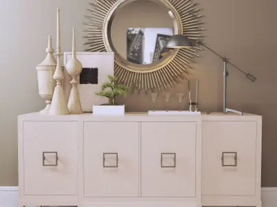 Decorative set Light Tones 3D model