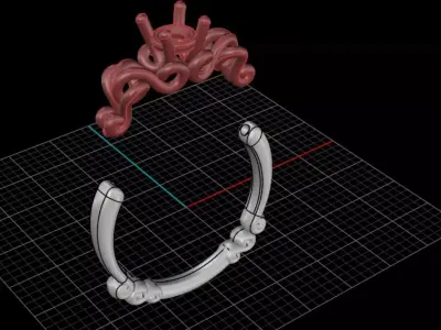 ring woman  3D print model 124