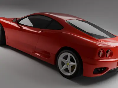 Ferrari 360 Modena 1999  Low-poly 3D model