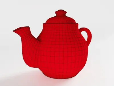 Polka Dot Teapot 3D model