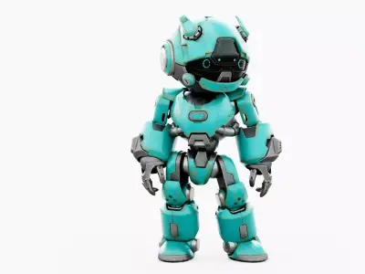 ROBO ZERO-H  Rigged for Unreal Engine - Unity - MIXAMO 3D model