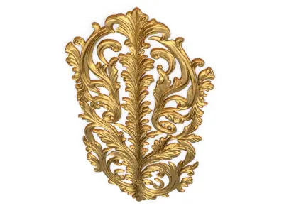 Classic decor ornament carved 42 3D model