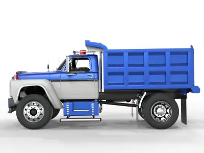 Generic F750 1978 Truck With Sand Bucket 3D model