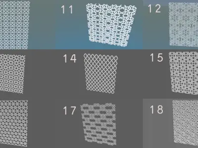 Arabian Ornaments Pattern  Collection 2 3D model