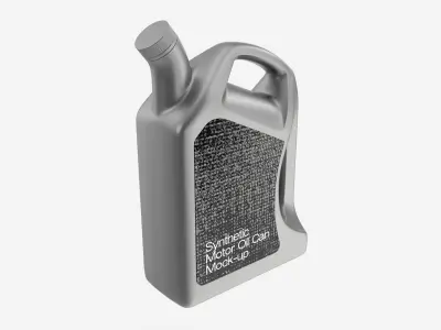 Motor Oil Bottle Mockup 3D model