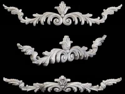 Classic carved 089 3D model