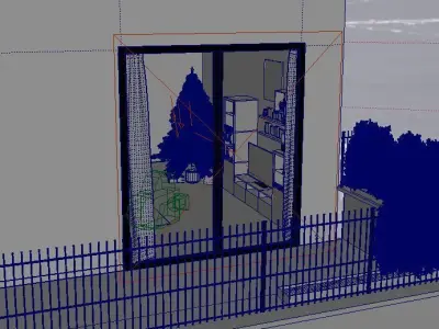 Christmas Decoration Livingroom 3D model