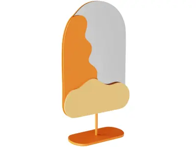 Tiny Decorative Table Mirror 3D model