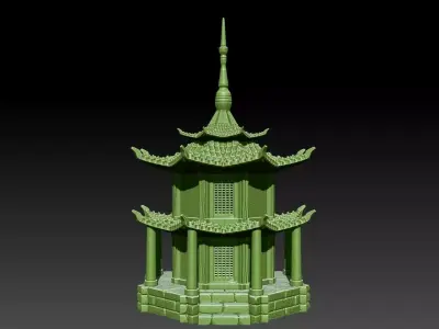 Chinese Pagoda 3D print model