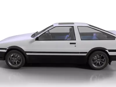 TOYOTA AE86 SPRINTER TRUENO  Initial D JDM Legend 3D model