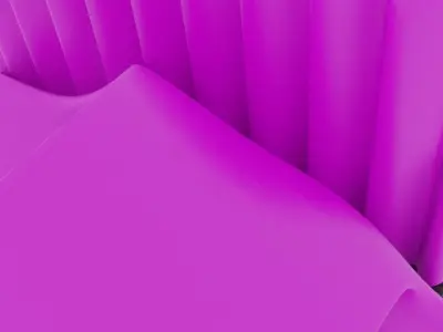 ADIDAS YEEZY SLIPPER - PURPLE Low-poly 3D model