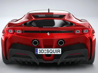 Ferrari SF90 Stradale 2021 3D model