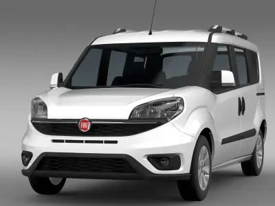 Fiat Doblo 263 UK spec 2017 3D model