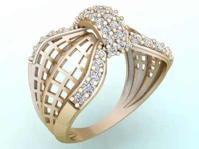 Bow tie ring - Bowtie Ring - Italian rings - N6699 3D print model