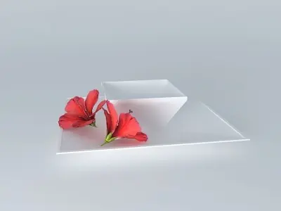 decoration bowl with flowers Free 3D model