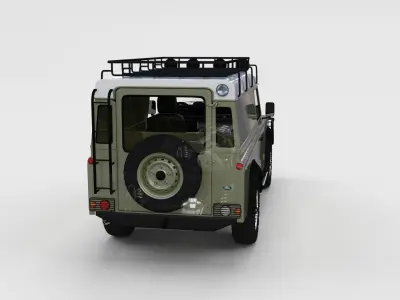 Full Land Rover Defender 110 Hard Top rev 3D model
