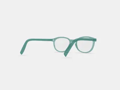 Anselm Eyeglasses in Viridian 3D model