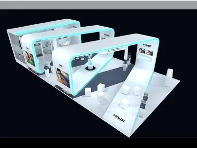 Booth - Area - 15X8-3DMAX2009-01 3D model