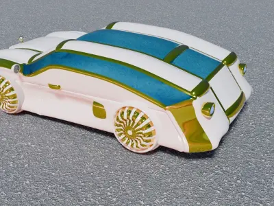 Fantasy car 3D model