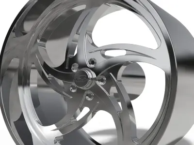BILLET SPECIALATIES SLG85 - HURRICANE WHEEL  3D print model