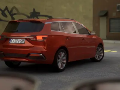 7 Cars Pack Low-poly 3D model