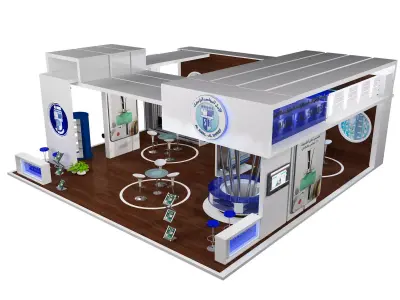 Booth Exhibition Stand a390a 3D model