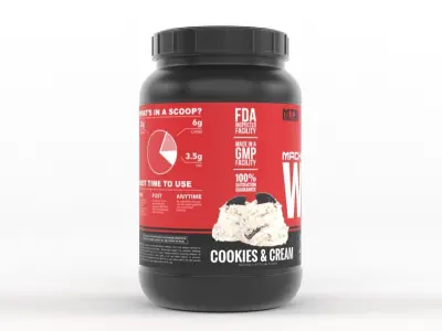 Protein Powder 3D model