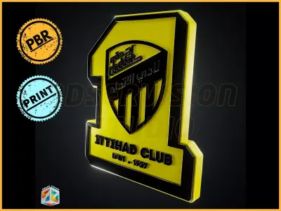 Ittihad logo - Cinematic - 3D print 3D model