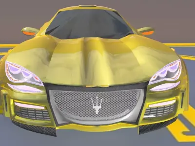 Maserati Molto Grande concept car design 3D model