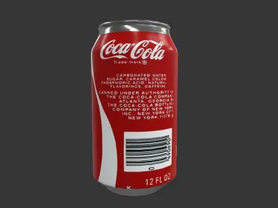 Coca Cola Coke Can  Low-poly 3D model