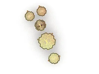 23 set JEWELERY FULL SETBRACELET-NECKLACE-EARING-RING 3D PRINT 3D print model