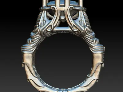 Arcane Mechanism Ring 3D print model