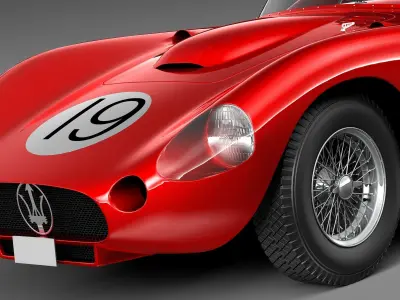 Maserati 450s 1956 3D model