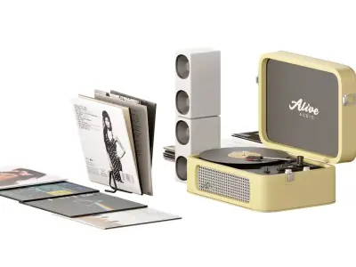 Alive Audio Stories Lilac STR-06-LL Player 3D model