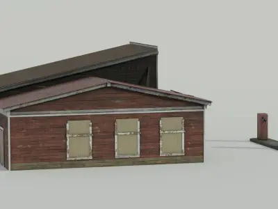 Gas Station 3D model order
