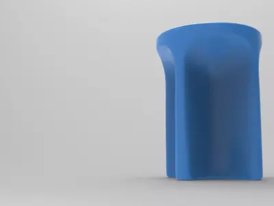 Xode Stool Low-poly 3D model