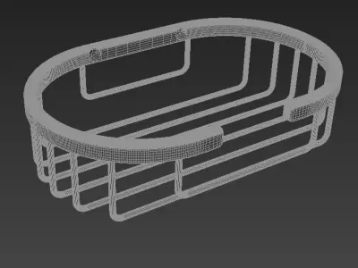 Hotel Jasmine Wire Soap Dish 3D model
