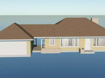 Ranch Style House 3 3D model