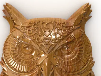 Owl 3d model for cnc 3dprint 3D model