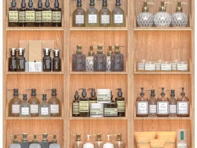 Cosmetic rack for bathroom or beauty salon 3D model