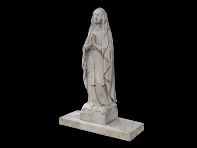 Statue of Mary Magdalene 3D model