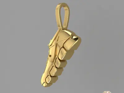 nike sneakers pendant 3 3D print model