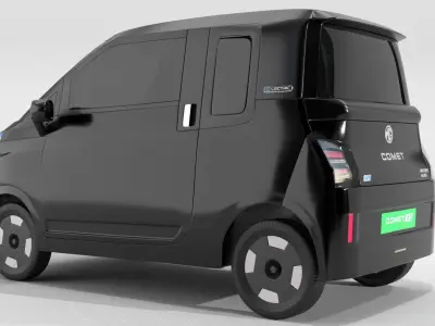 MG Comet Electric Car Black 3D model