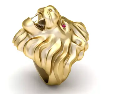 LION ANIMAL PENDANT 3D PRINTABLE MODEL  3D print model