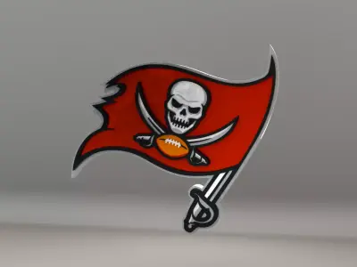 NFL Tampa Bay Buccaneers Logo 3D model