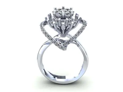 Fashion Wedding Ring 378 3D print model